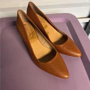 Corso Como Brown Textured Heels